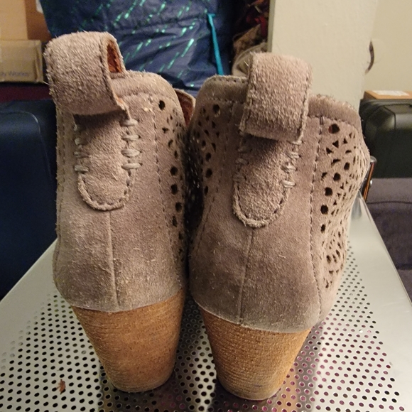 Jeffrey Campbell Perforated Gray Rosalee Bootie - Picture 3 of 14